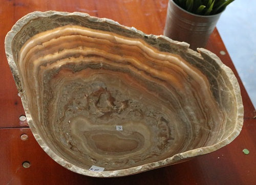 Raw Edge Natural Free Form Onyx Bowl-3