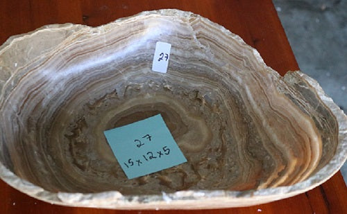Raw Edge Natural Free Form Onyx Bowl-2