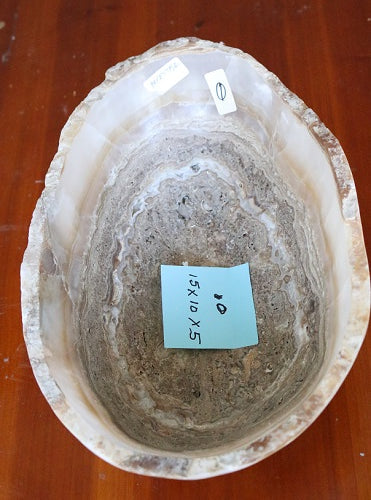 Raw Edge Natural Free Form Onyx Bowl-Small, Round | ModishStore | Decorative Bowls