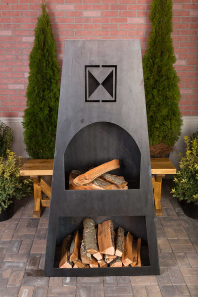 Napa East Fire Knight Steel Outdoor Fireplace