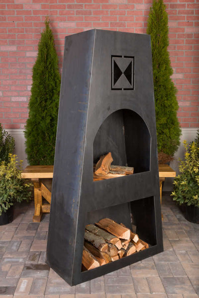 Napa East Fire Knight Steel Outdoor Fireplace