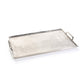 Zodax Rectangular Aluminum Tray with Handles - Silver | Trays | Modishstore-2