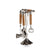 Zodax Polished Nickel and Leather Bar Tool Set | Wine & Bar Accessories | Modishstore-2