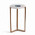 Zodax 20-Inch High Caspian Agate and Marble Inlay Accent Table | Accent Tables | Modishstore