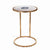 Zodax 20-Inch High Aquarius Agate and Marble Inlay Accent Table | Accent Tables | Modishstore