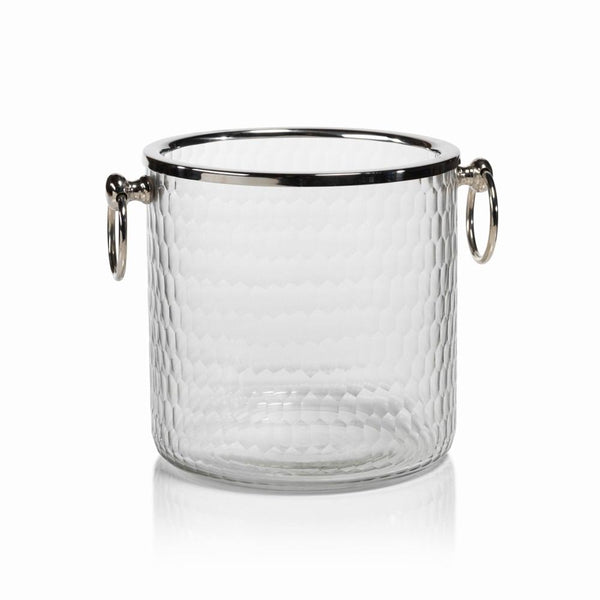 Zodax 6-Inch Tall Hammered Glass Ice Bucket /Wine Cooler | Ice & Party Buckets | Modishstore-2