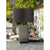 Zodax 25-Inch Rocco Glass and Iron Table Lamp | Table Lamps | Modishstore