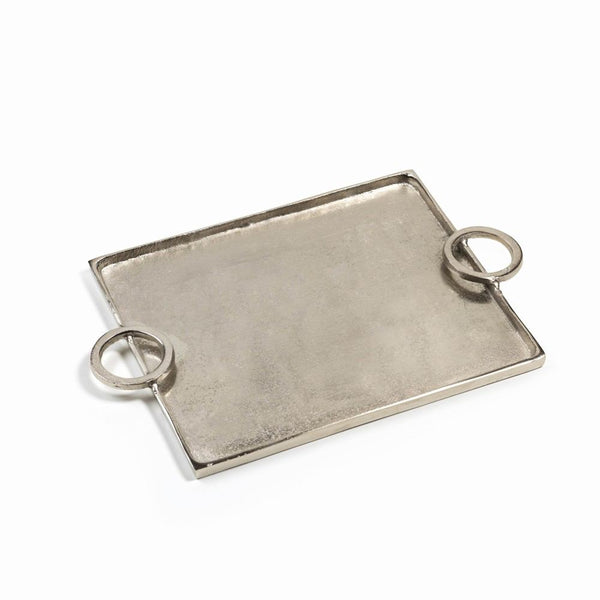 Zodax Mazatlan Raw Aluminum Serving Tray | Trays | Modishstore-3