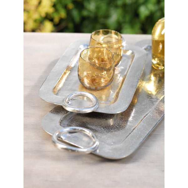 Zodax Cortez Tray with Ring Handles | Trays | Modishstore