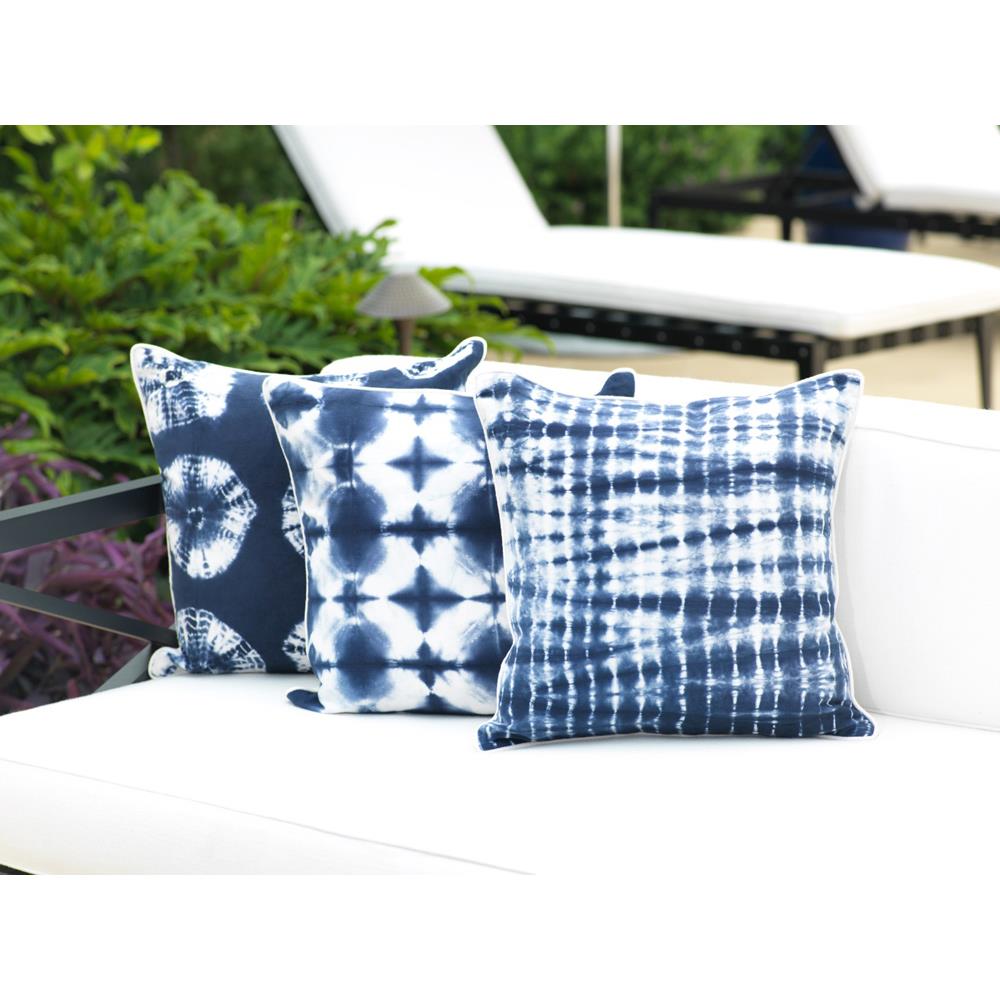Zodax 18" x 18" Zuma Blue Cotton Throw Pillow | Pillows | Modishstore