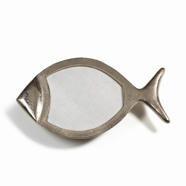 Zodax Cabo Marble/Aluminum Fish Tray | Trays | Modishstore-2
