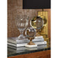Zodax 9-Inch Tall Turin Cut Glass Vase / Hurricane | Vases | Modishstore