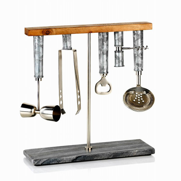 Zodax Kalua 5-Piece Bar Tool Set | Wine & Bar Accessories | Modishstore-2