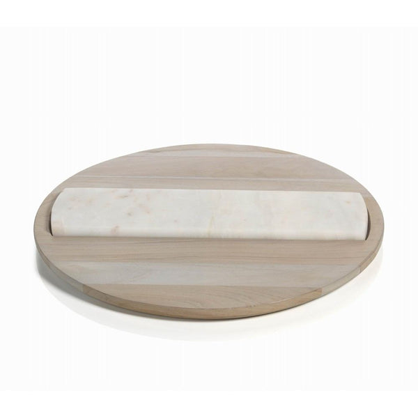 Zodax Viceroy Teak & Marble Cheese Platter | Cutting & Serving Boards | Modishstore-7