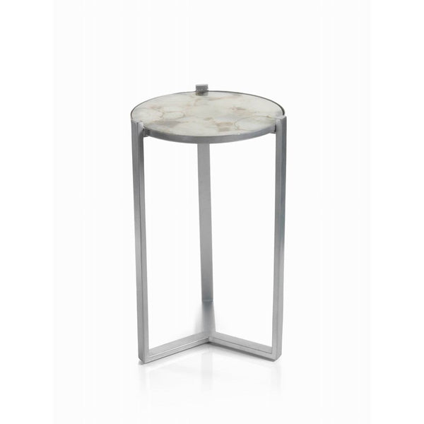 Zodax Nova 20-Inch Tall Cocktail Table with Agate Top | Bar Table | Modishstore-2