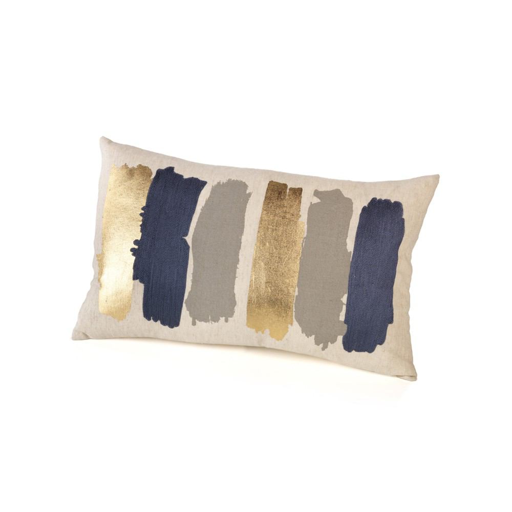 Zodax Capucci Cotton Linen Throw Pillow -12" x 20" | Pillows | Modishstore-2