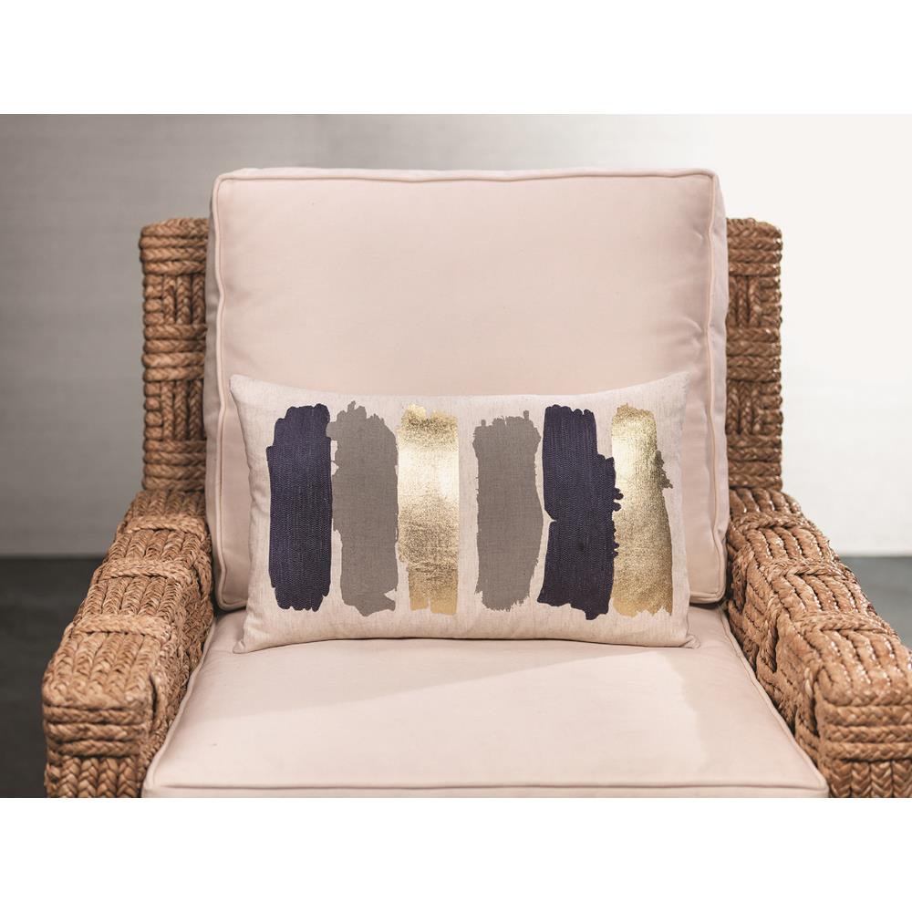 Zodax Capucci Cotton Linen Throw Pillow -12" x 20" | Pillows | Modishstore