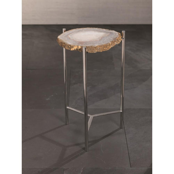 Zodax Savona 21-Inch Tall Agate Accent Table | Accent Tables | Modishstore