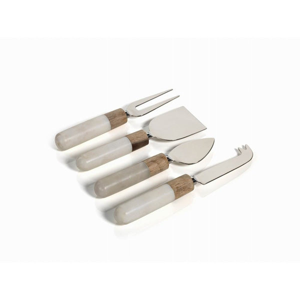 Zodax Marble and Wood Cheese Tools - Set of 4 | Kitchen Accessories | Modishstore-2
