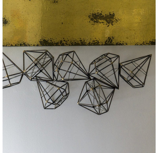 Gold Leaf Design Group Gem Diamond Sculpture | Wall Decor | Modishstore
