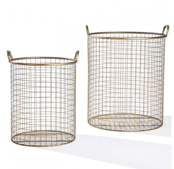 Gold Leaf Design Group Pullman Basket - Set Of 2 | Bins, Baskets & Buckets | Modishstore-3
