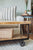 Napa East Industrial Coffee Table with Plank Shelf