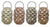 A&B Home Multicolor Ceramic Lantern - Set Of 4