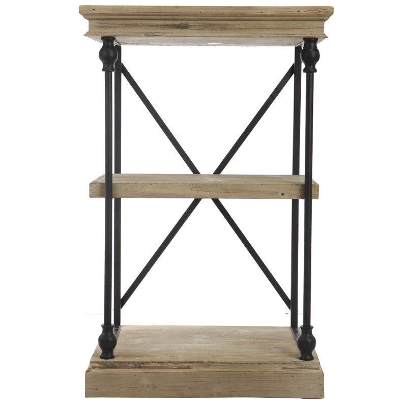 A&B Home Wood/Metal Low Etagere 