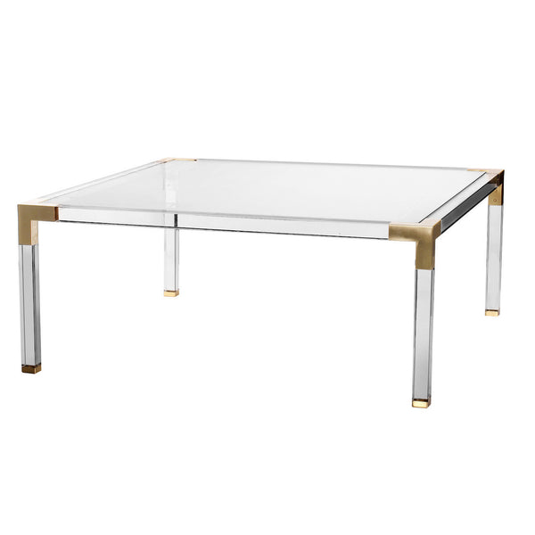 A&B Home Glass & Acrylic Coffee Table