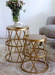 A&B Home Urban Vogue Gold Accent Tables