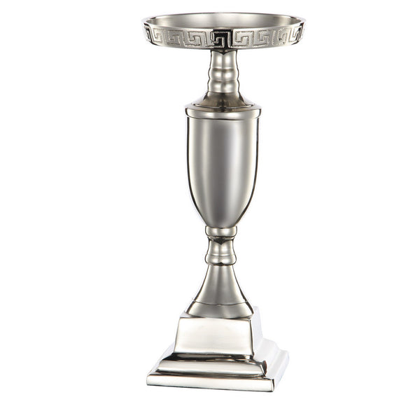 A&B Home Rhodes Cafe Nickel Candle Holder - Set Of 2