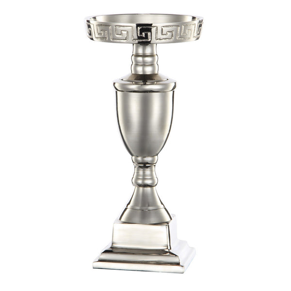 A&B Home Rhodes Cafe Nickel Candle Holder - Set Of 2