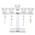 A&B Home Society Chic 5-Arm Candelabra - Set Of 2