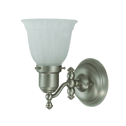 Cal Lighting LA-191-S/BRS Hotel 1 Light Bathroom Light | Modishstore | Wall Lamps
