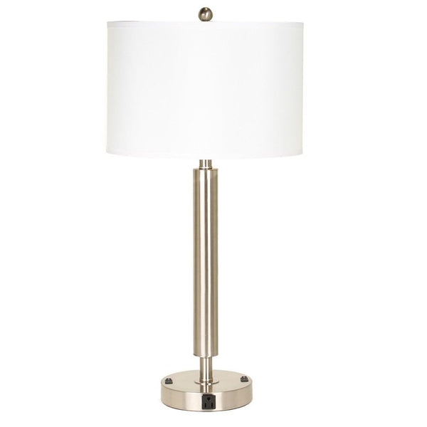 Cal Lighting LA-2004NS-2RBS 60W X 2 2 Rocker Sw 1 Outlet | Modishstore | Table Lamps