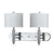 Cal Lighting LA-2004W2L-1CH 60W X 2 Wall Lamp With 3 Way Push Switch | Modishstore | Wall Lamps
