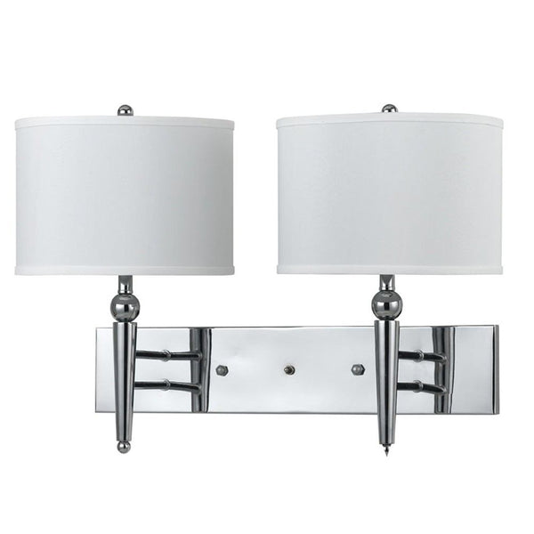 Cal Lighting LA-2007W2L-1CH 60W X 2 Metal Wall Lamp | Modishstore | Wall Lamps