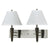 Cal Lighting LA-2025W2L-1BW 60W X 2 Metal Wall Lamp With 3 Way Switch | Modishstore | Wall Lamps