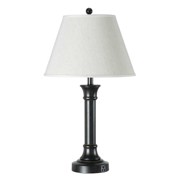 Cal Lighting LA-60007TB-1R Hotel Metal Table Lamp | Modishstore | Table Lamps