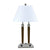 Cal Lighting LA-8005DK-1RBS 60W X 2 2 Outlet 2 Rocker Switch | Modishstore | Table Lamps