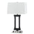 Cal Lighting LA-8022NS-2-BS 60W X 2 Metal N/S Lamp With 2 Outlet | Modishstore | Table Lamps