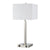 Cal Lighting LA-8028NS-1-BS 60W Metal N/S Lamp With 2 Outlets | Modishstore | Table Lamps