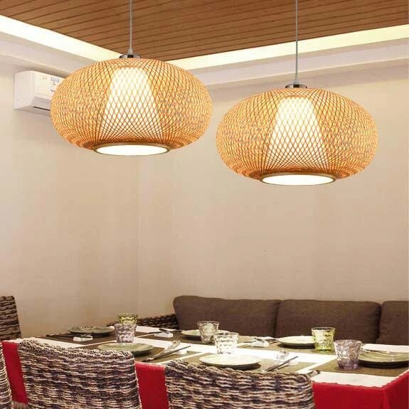 Bamboo Woven Pendant Lamp-8
