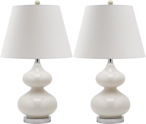 Safavieh Eva Double Gourd Glass Lamp | Table Lamps |  Modishstore 
