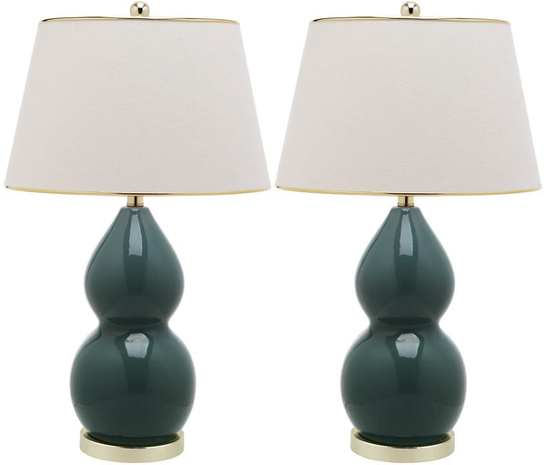Safavieh Jill Double - Gourd Ceramic Lamp | Table Lamps |  Modishstore 