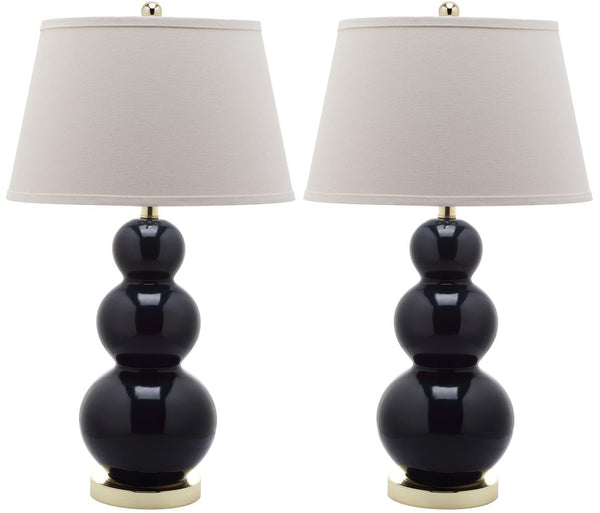 Safavieh Pamela Triple Gourd Ceramic Lamp | Table Lamps |  Modishstore 