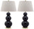Safavieh Pamela Triple Gourd Ceramic Lamp | Table Lamps |  Modishstore 