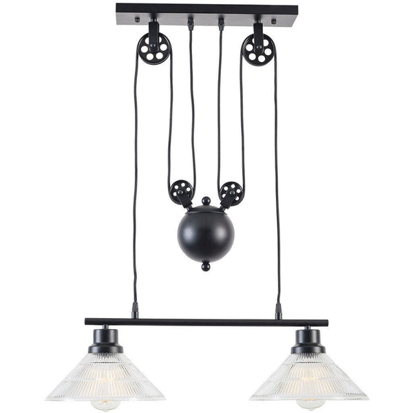 EdgeMod Technica 2-Light Pulley Island Pendant