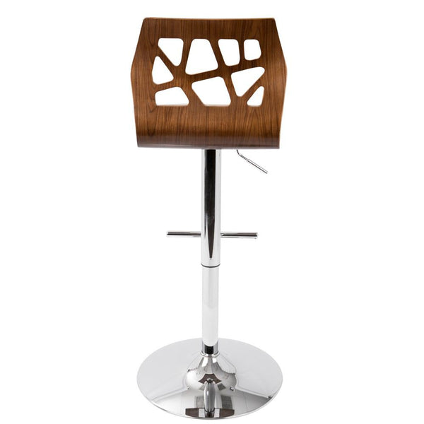 LumiSource Folia Bar Stool | Bar Stools | BS-JY-FL WAL+BK | Modishstore - 22