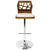 LumiSource Folia Bar Stool | Bar Stools | BS-JY-FL WAL+BK | Modishstore - 23
